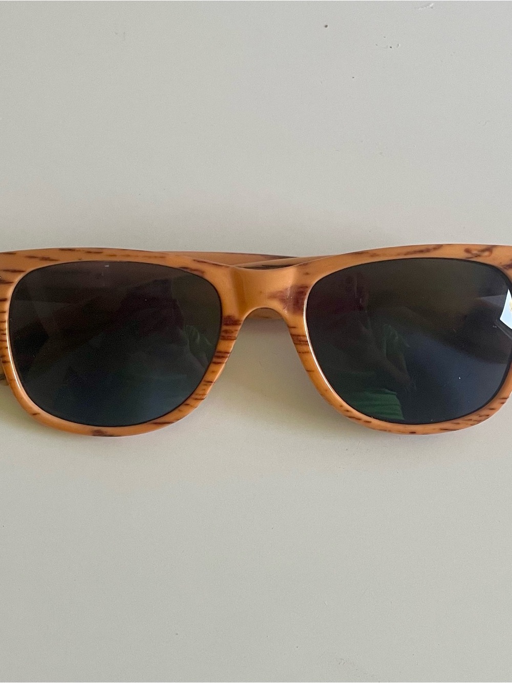 Kids Orange Woodgrain Sunglasses